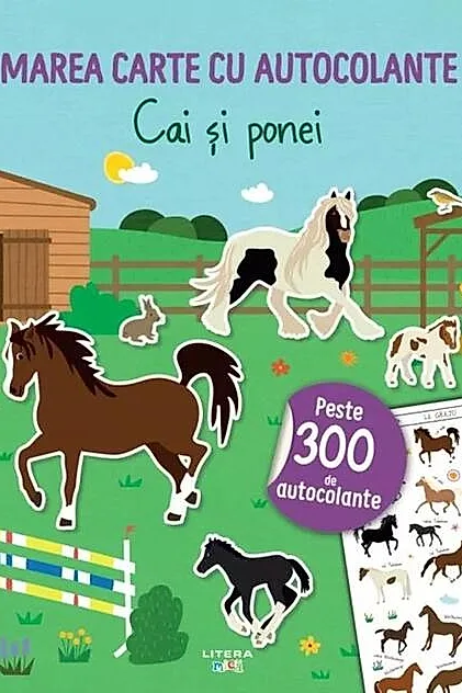 Marea carte cu autocolante. Cai și ponei