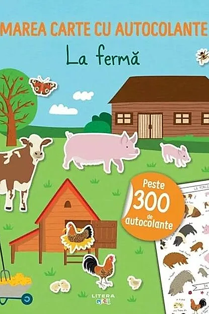 Marea carte cu autocolante. La fermă
