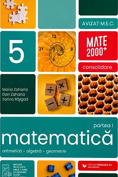 Matematică. Aritmetică, algebră, geometrie. Clasa a V-a. Consolidare. Partea a I-a