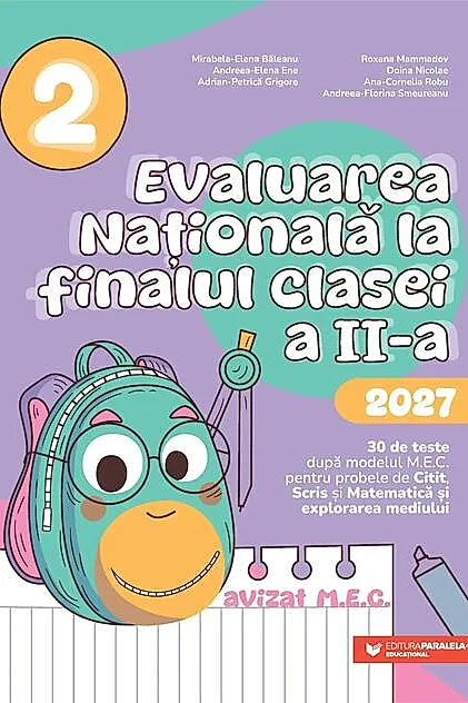 Evaluarea Națională 2027. Clasa a II-a. Scris. Citit. Matematică