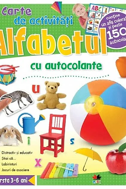 ALFABETUL. Carte de activităţi cu autocolante