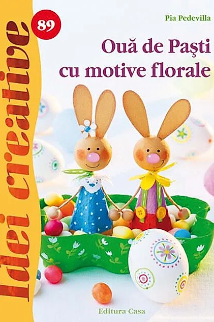 Ouă de Paşti cu motive florale. Idei creative 89